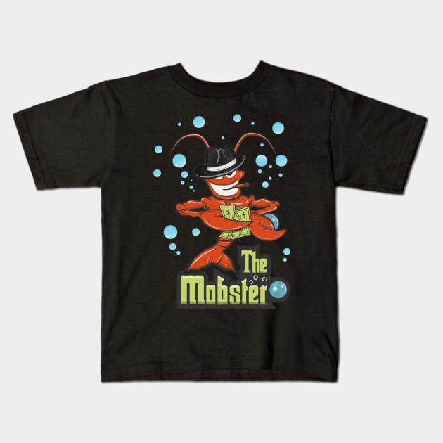 Lobster The Mobster Kids T-Shirt by RadioaktivShop